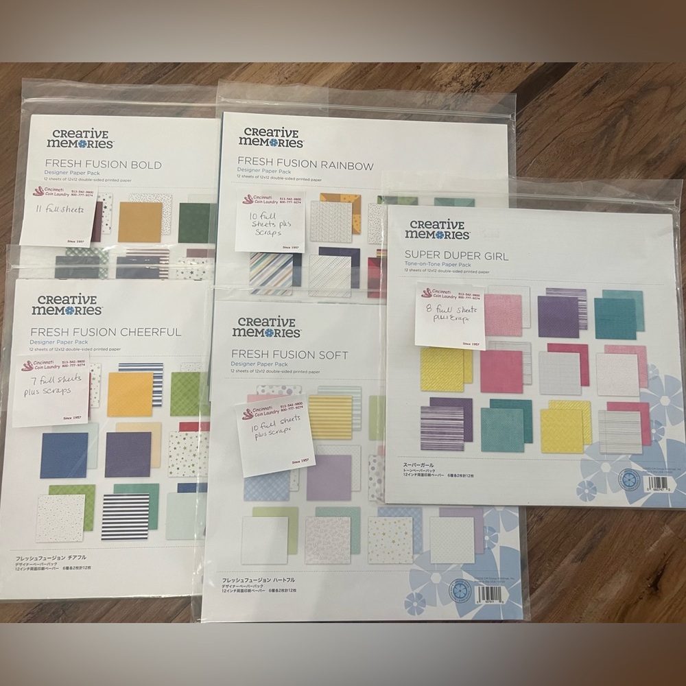 Creative Memories - assorted used packs - selling as a grouping